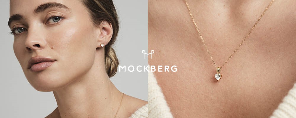 Reklamebanner for Bonne-halskæden fra Mockberg.