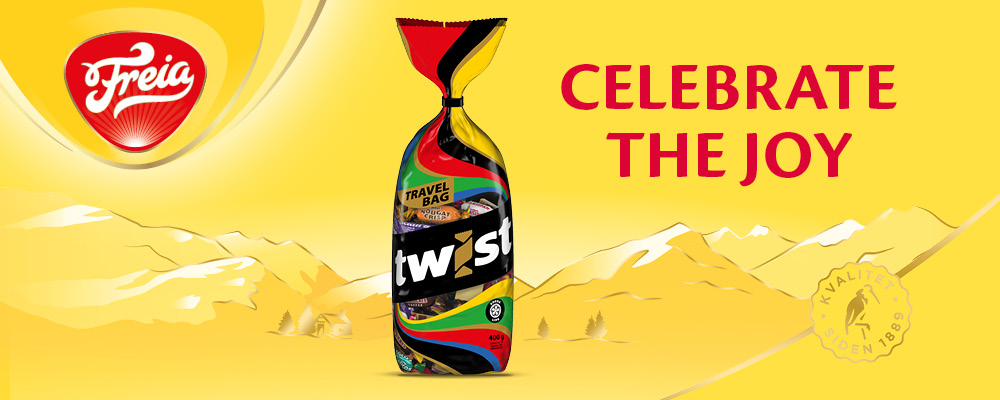 Marabou Twist är en spännande blandning av praliner 