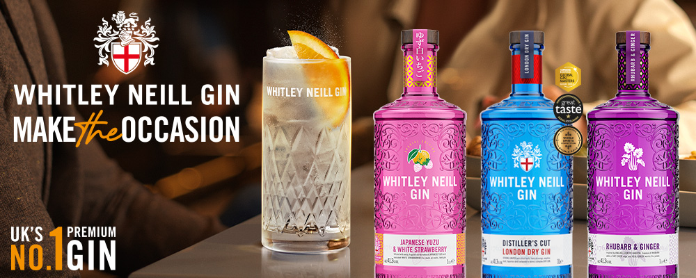Reklamebanner for Whitley Neill Gin med teksten Whitley Neill Gin Make the Occasion.