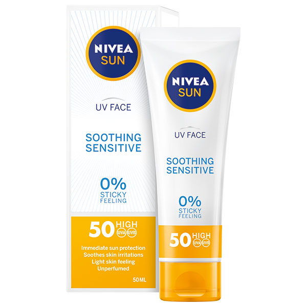 nivea uv face sensitive spf 50