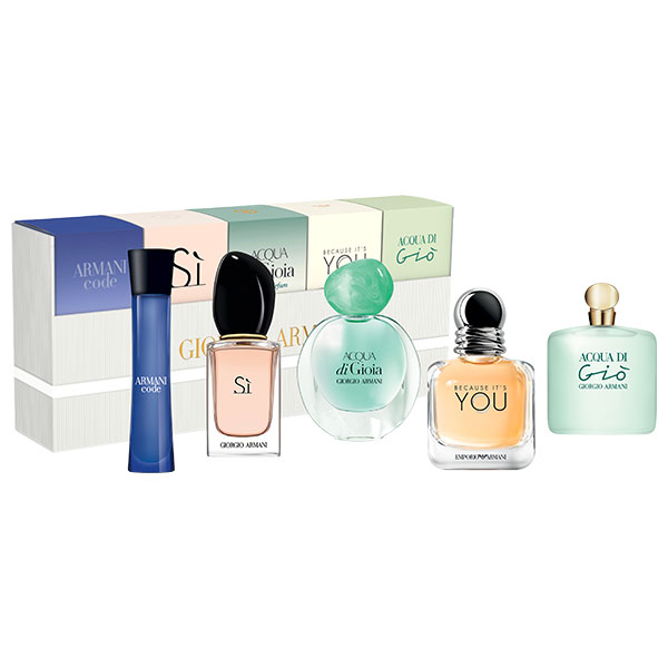 armani miniature perfume set