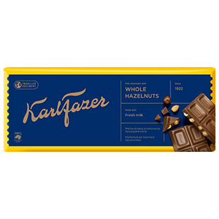 Karl Fazer Mjölkchoklad med Hasselnöt