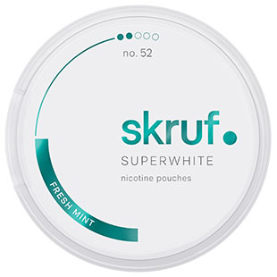 Skruf Super White Slim Fresh #52