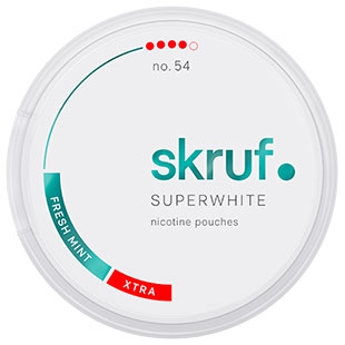 Skruf Super White Slim Fresh #54