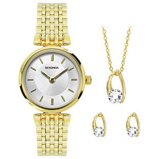 Sekonda Gold Ladies Watch Gift Set