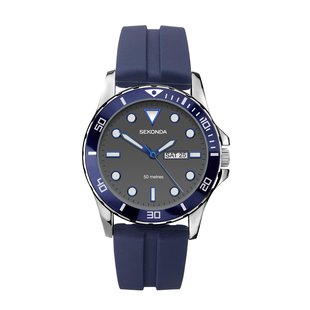 Sekonda Gents Watch Blue Rubber Strap