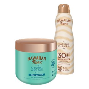 Hawaiian Tropic Hydrating Protection C-Spray + Enriching Coconut Body Butter After Sun