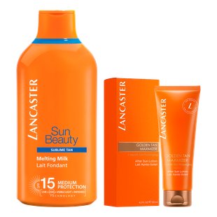 Lancaster Velvet Tanning Milk + Tan Maximizer Moisturizer