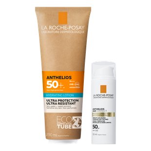 SPF 50, 50 ml + SPF 50+, 250 ml