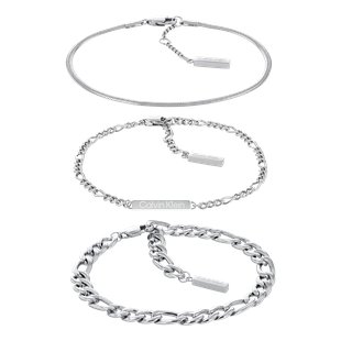 Calvin Klein Linked Trio Sølvarmbånd